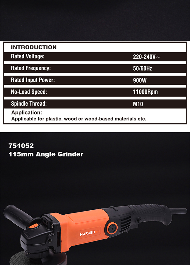 750W/115MM Angle Grinder