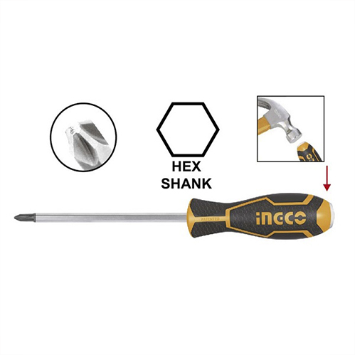 SCREWDRIVER PHILIPS-GO THROUGH-HGT 150MM