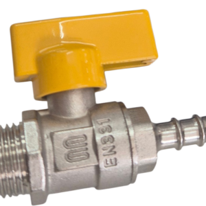 MALE GAS REGULATOR VALVE STRAIGHT NOZZLE 1/2 X 3/8 ITALY